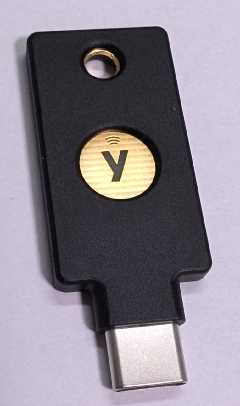 YubiKey 5C NFCの表面