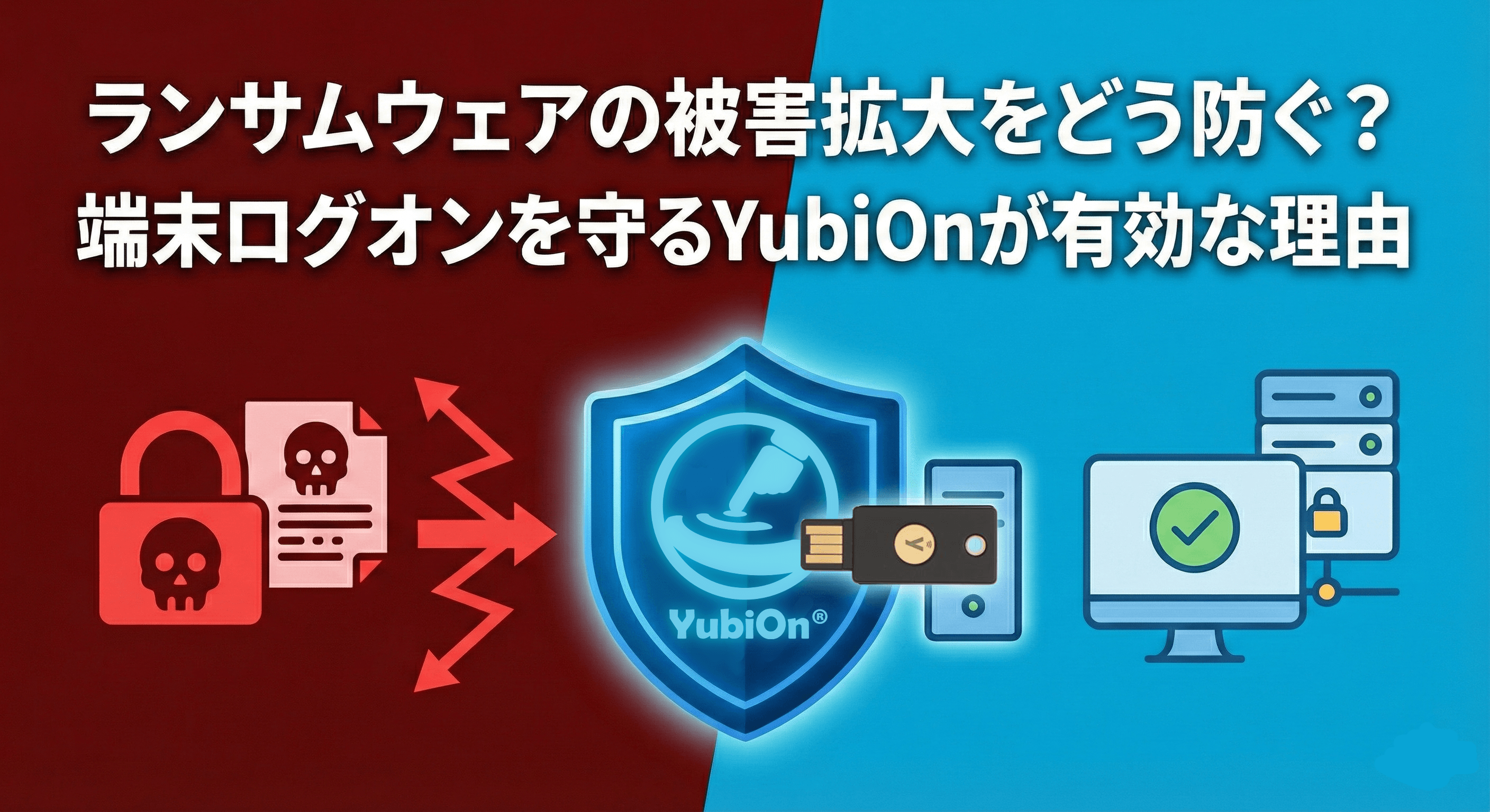 サムウェアの被害拡大を防ぐYubiOnnお