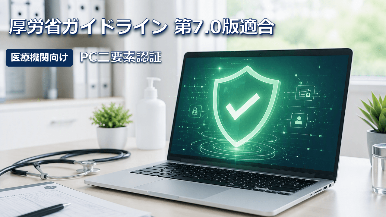 医療情報システムの安全管理に関するガイドライン第7.0版で求められる端末の二要素認証とは？
